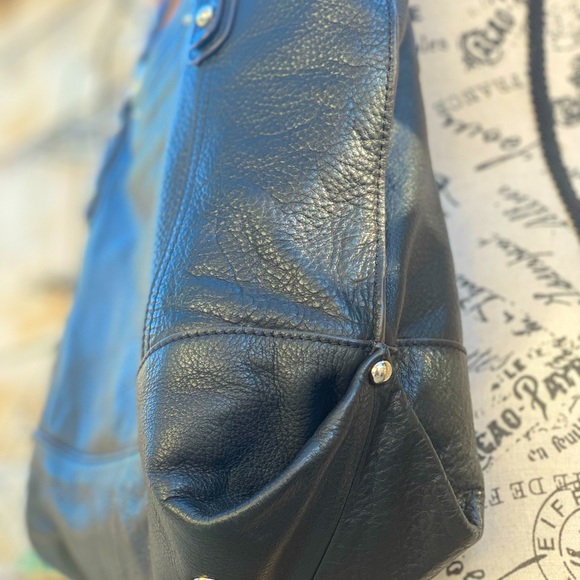 SOLD❣️MAKOWSKI BLACK SHOULDER LG BAG SOFT LEATHER - Picture 8 of 11